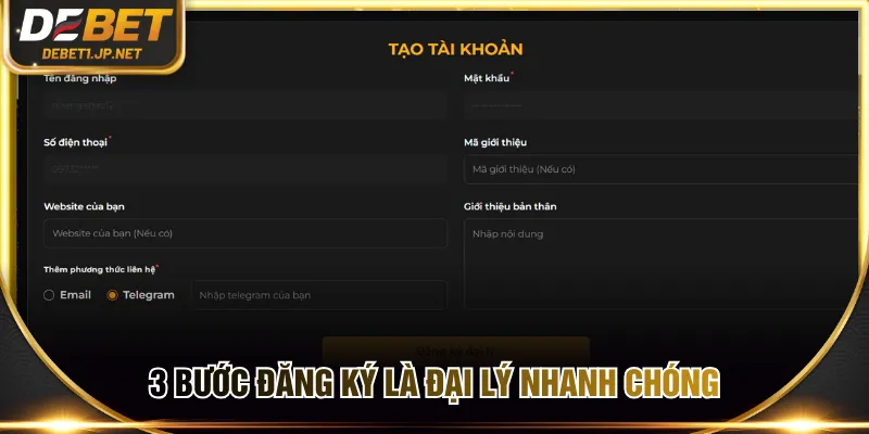 3 bước đăng ký là đại lý nhanh chóng