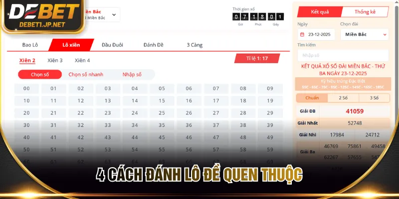 4 cách đánh lô đề quen thuộc