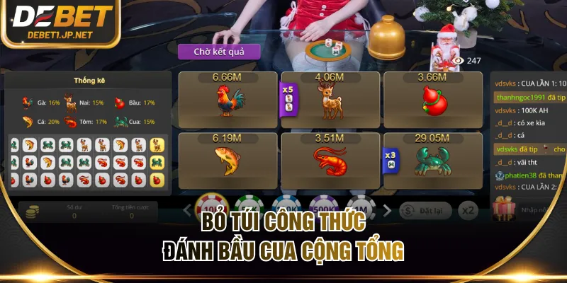 Bỏ túi công thức đánh bầu cua cộng tổng Bỏ túi công thức đánh bầu cua cộng tổng