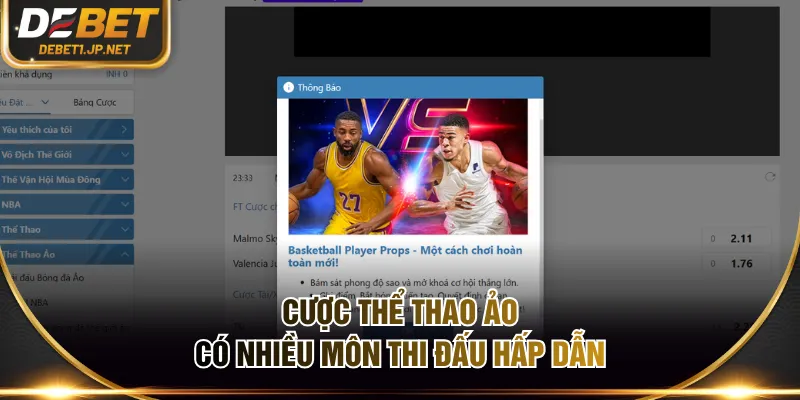 Cược thể thao ảo có nhiều môn thi đấu hấp dẫn