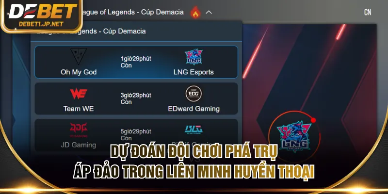 Dự đoán đội chơi phá trụ áp đảo trong Liên Minh Huyền Thoại
