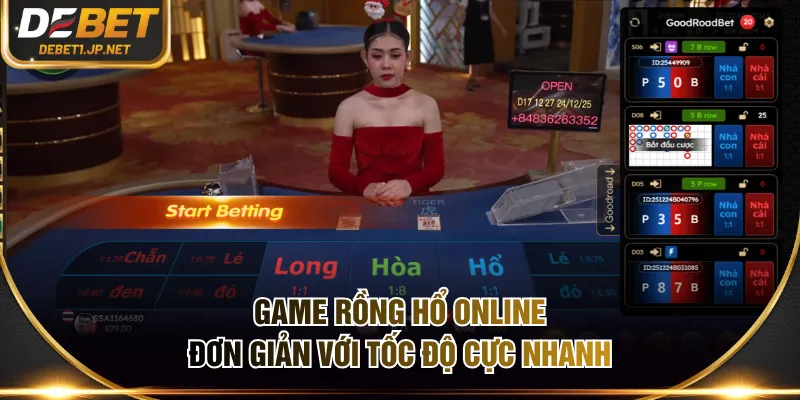 Game Rồng Hổ online đơn giản với tốc độ cực nhanh