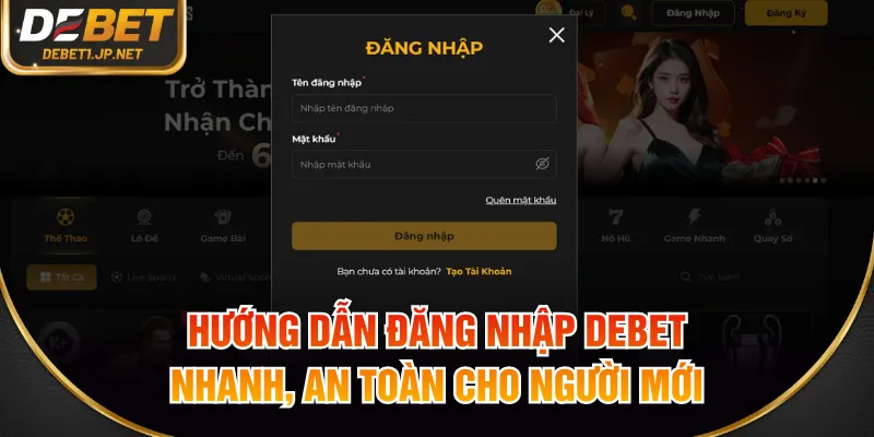 Đăng nhập DEBET