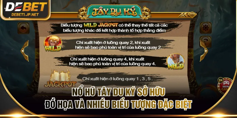 Nổ hũ Tây Du Ký sở hữu đồ họa và nhiều biểu tượng đặc biệt