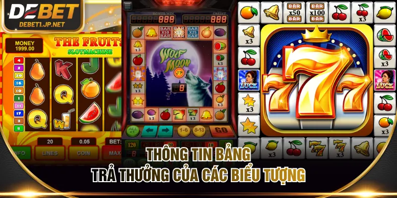 Thông tin bảng trả thưởng của các biểu tượng